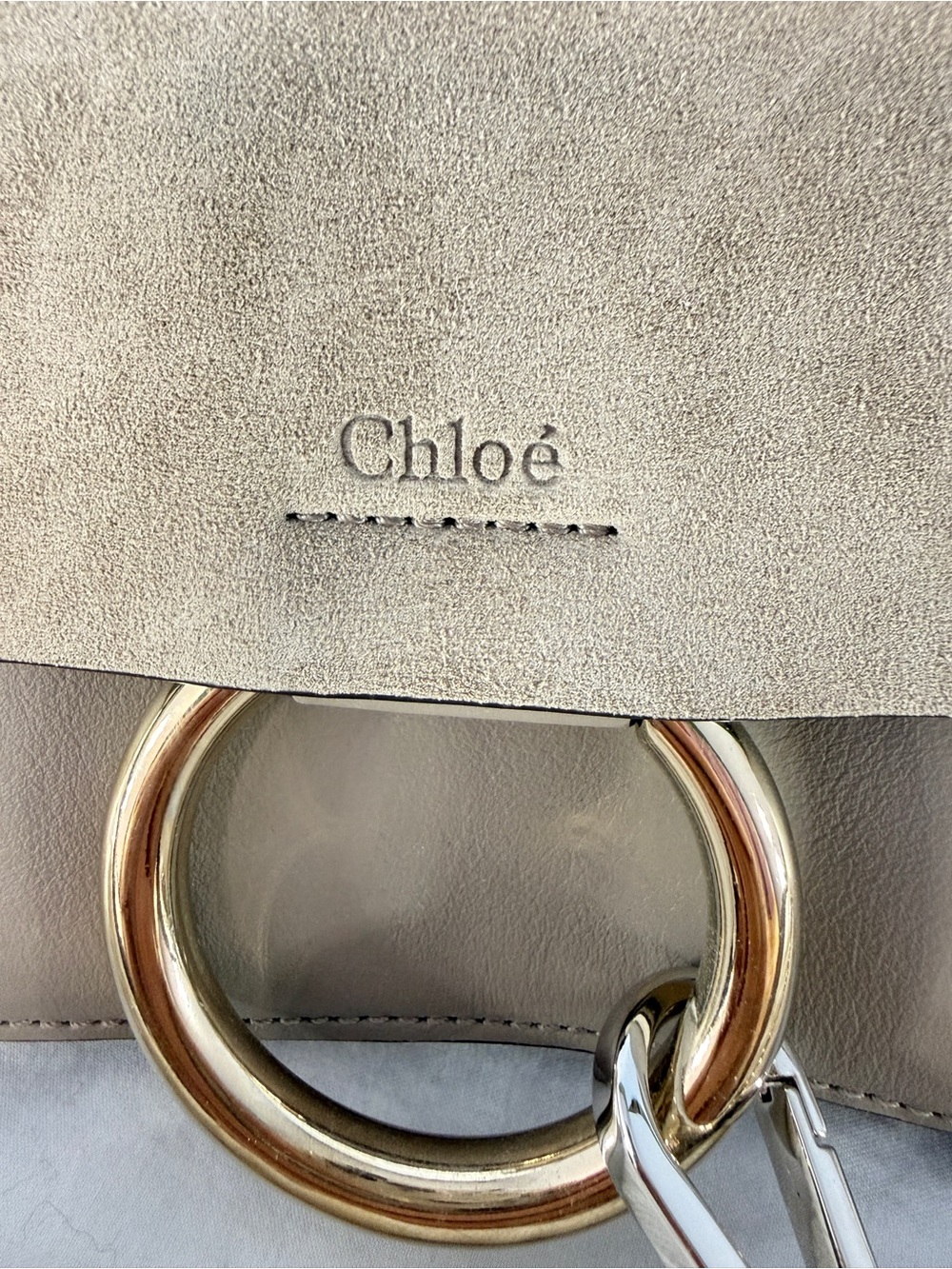 Chloé Small Faye Bag Motty Grey - NWT New With Dust Bag & Cards - Picture 3 of 11